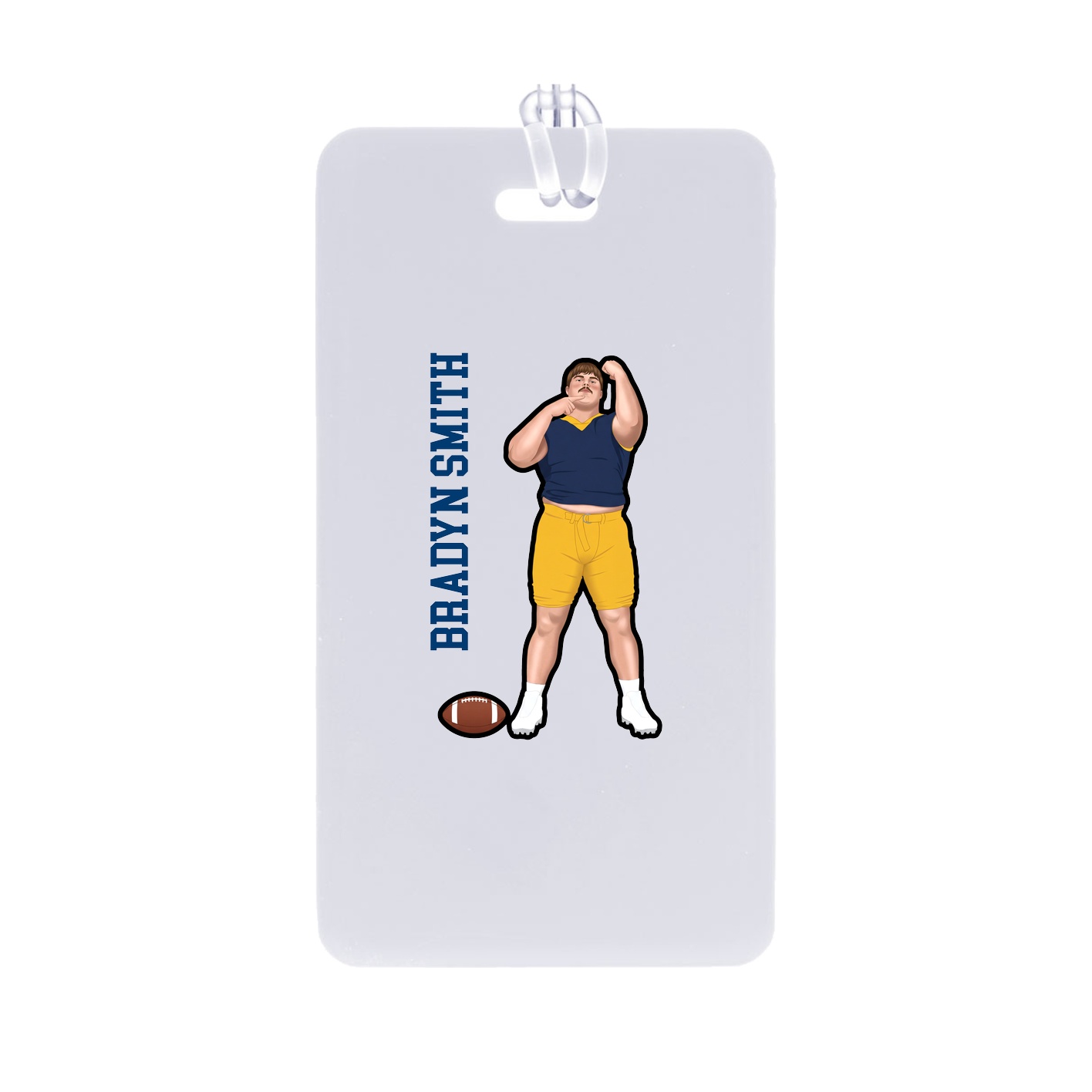 Bag Tag — Name Vertical in Classic