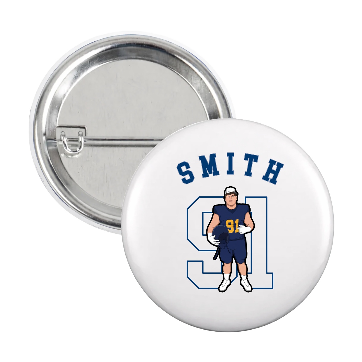 Game Day Button — Shirsey Arch in White