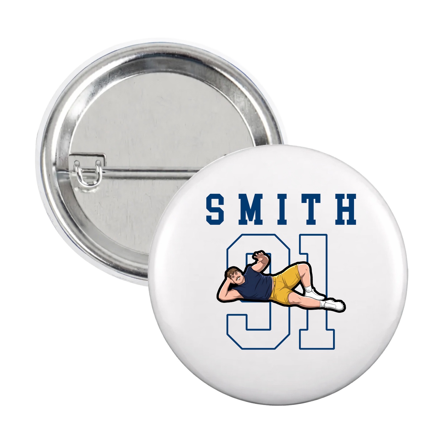 Game Day Button — Shirsey in White