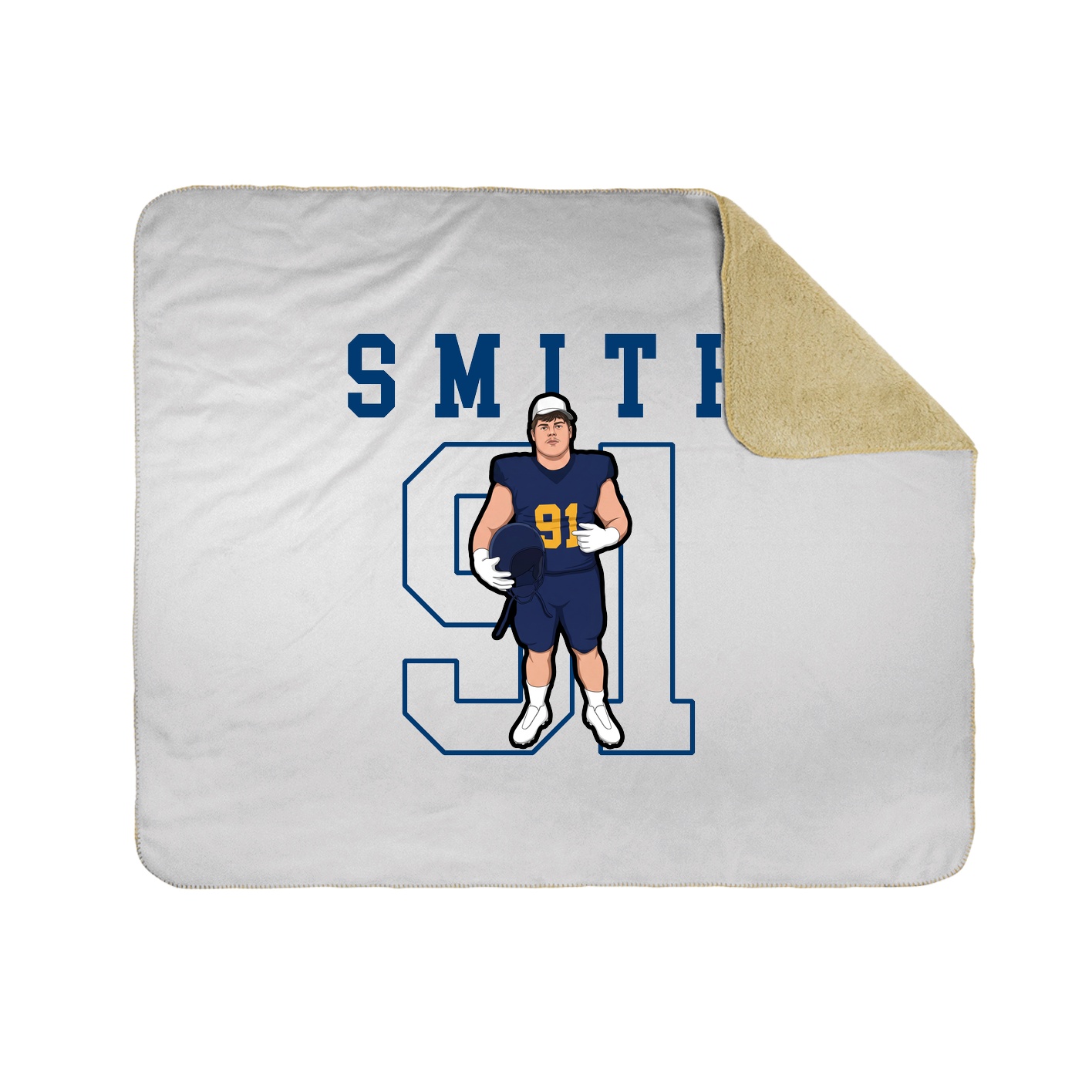 50x60 Sherpa Lined Throw Blanket