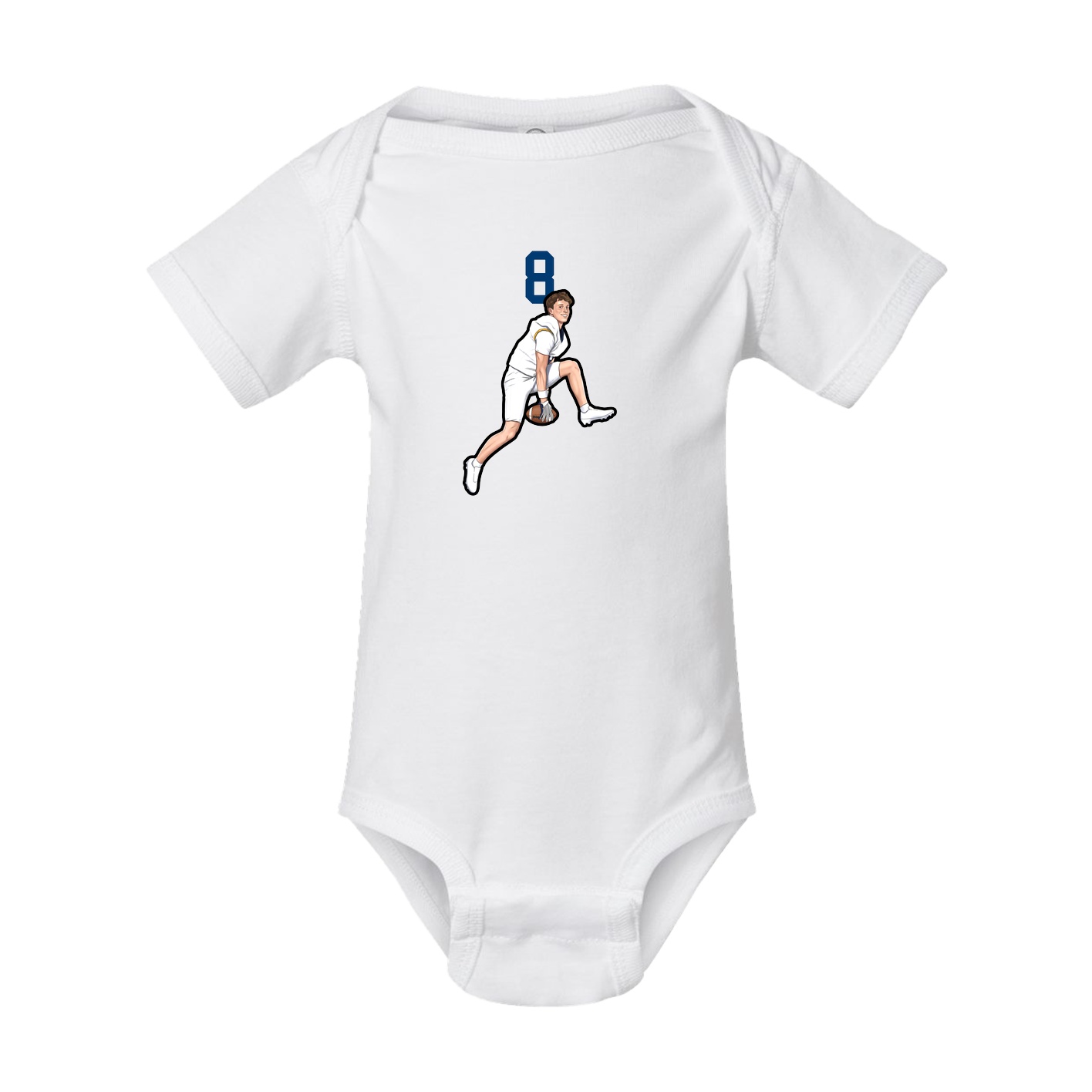 Baby Onesie — Number Top in White