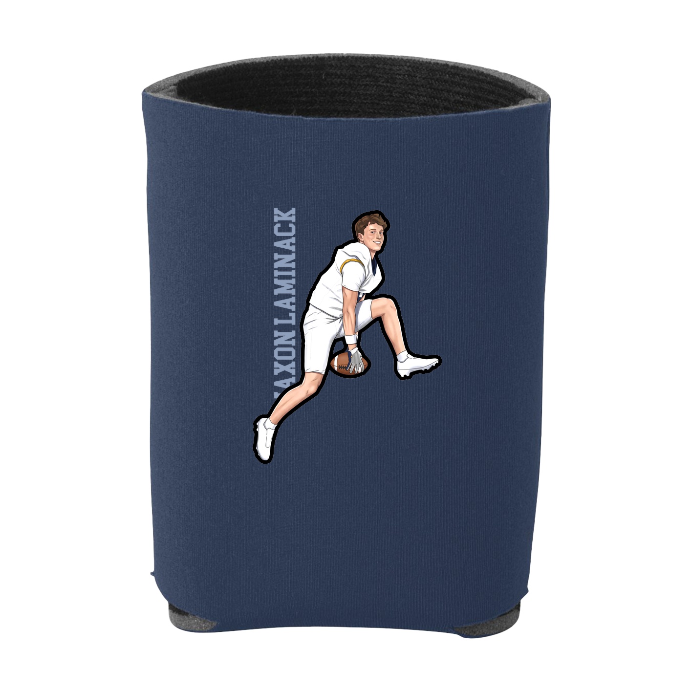 Can Holder — Name Vertical in Navy