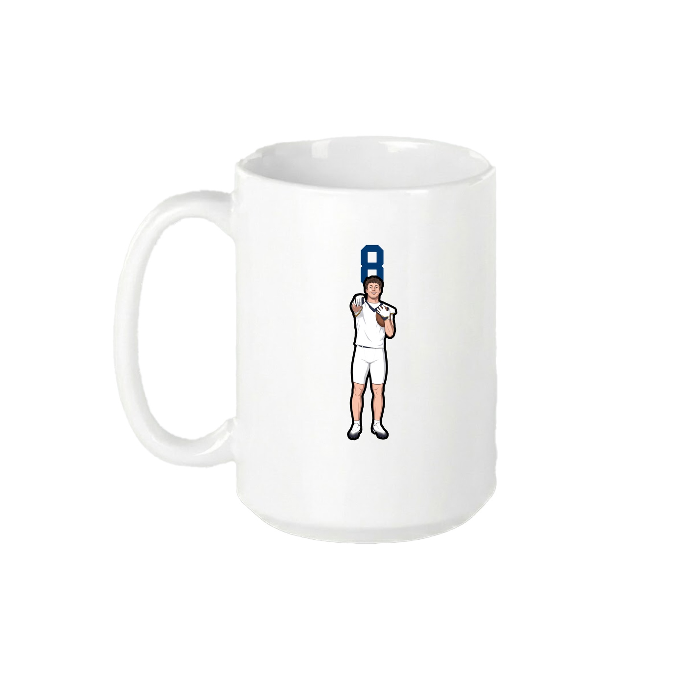 15oz Coffee Mug — Number Top in White