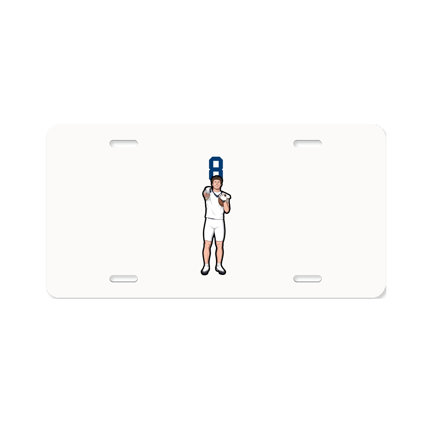 License Plate — Number Top in Classic