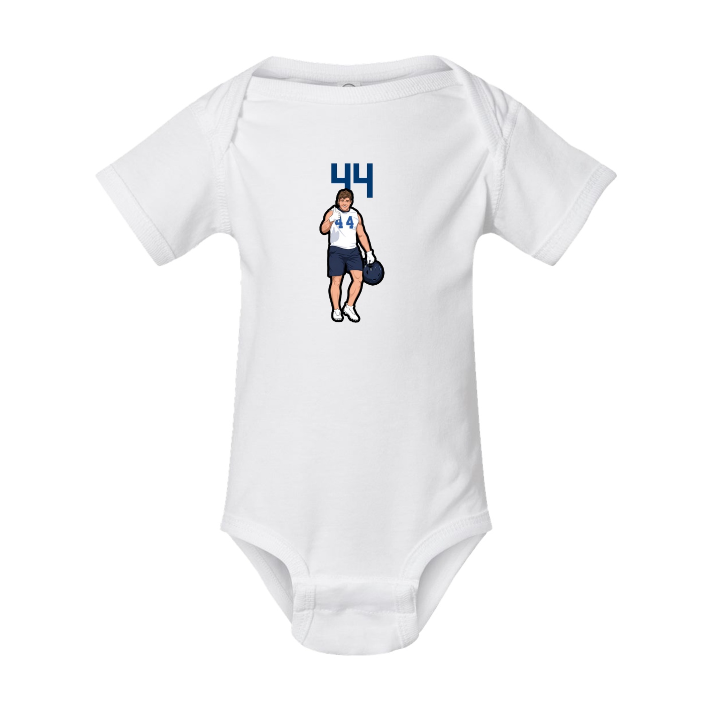 Baby Onesie — Number Top in White