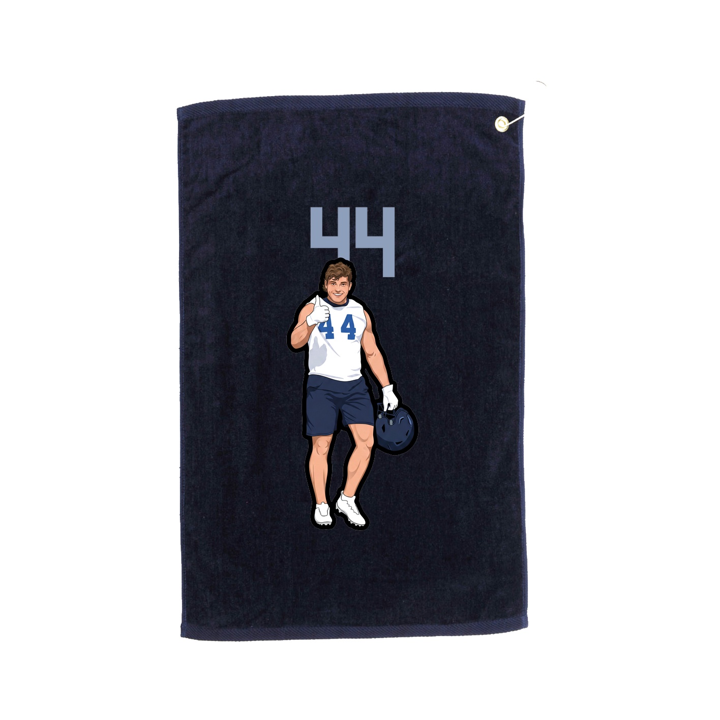 Golf Towel — Number Top in Navy