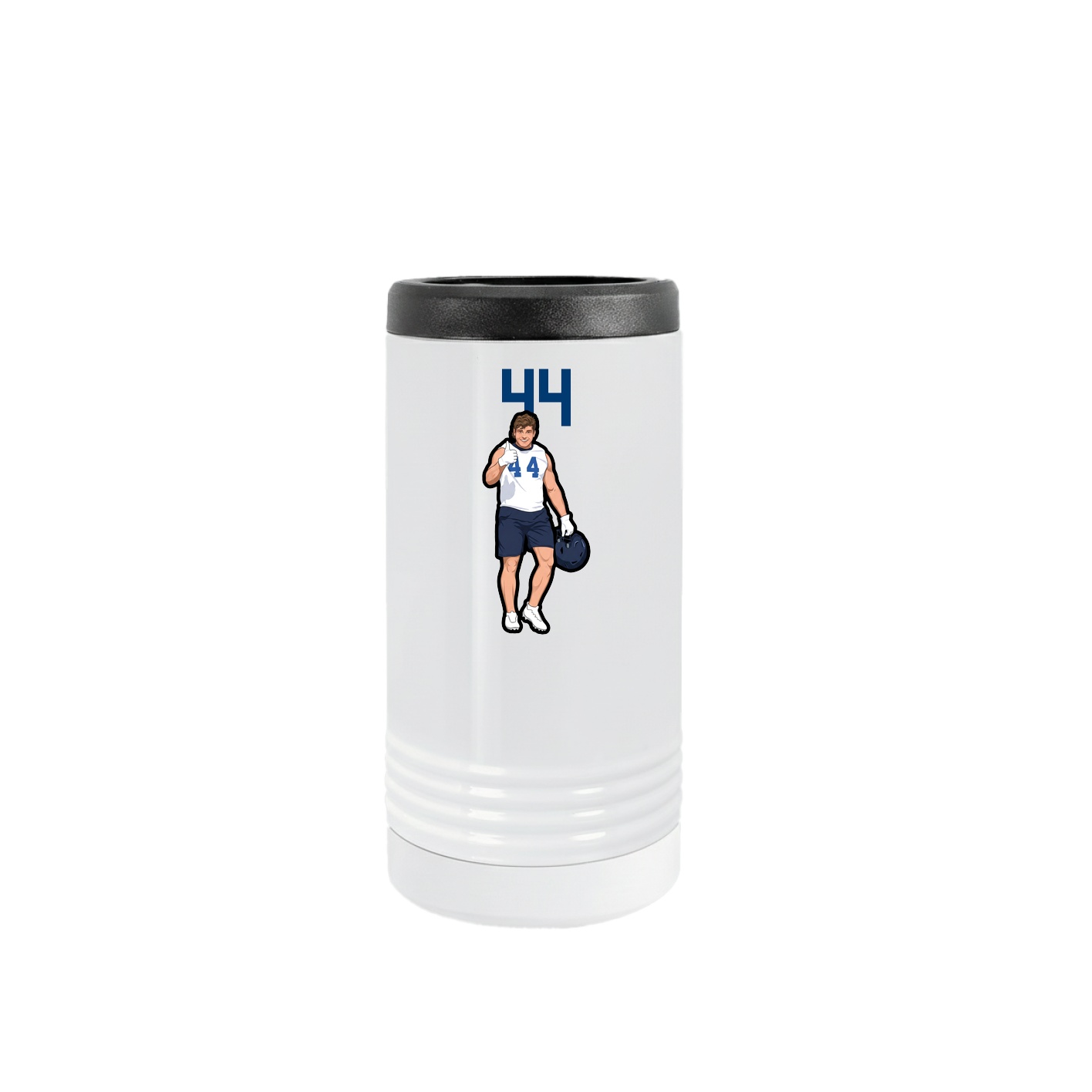 Slim Beverage Holder — Number Top in White