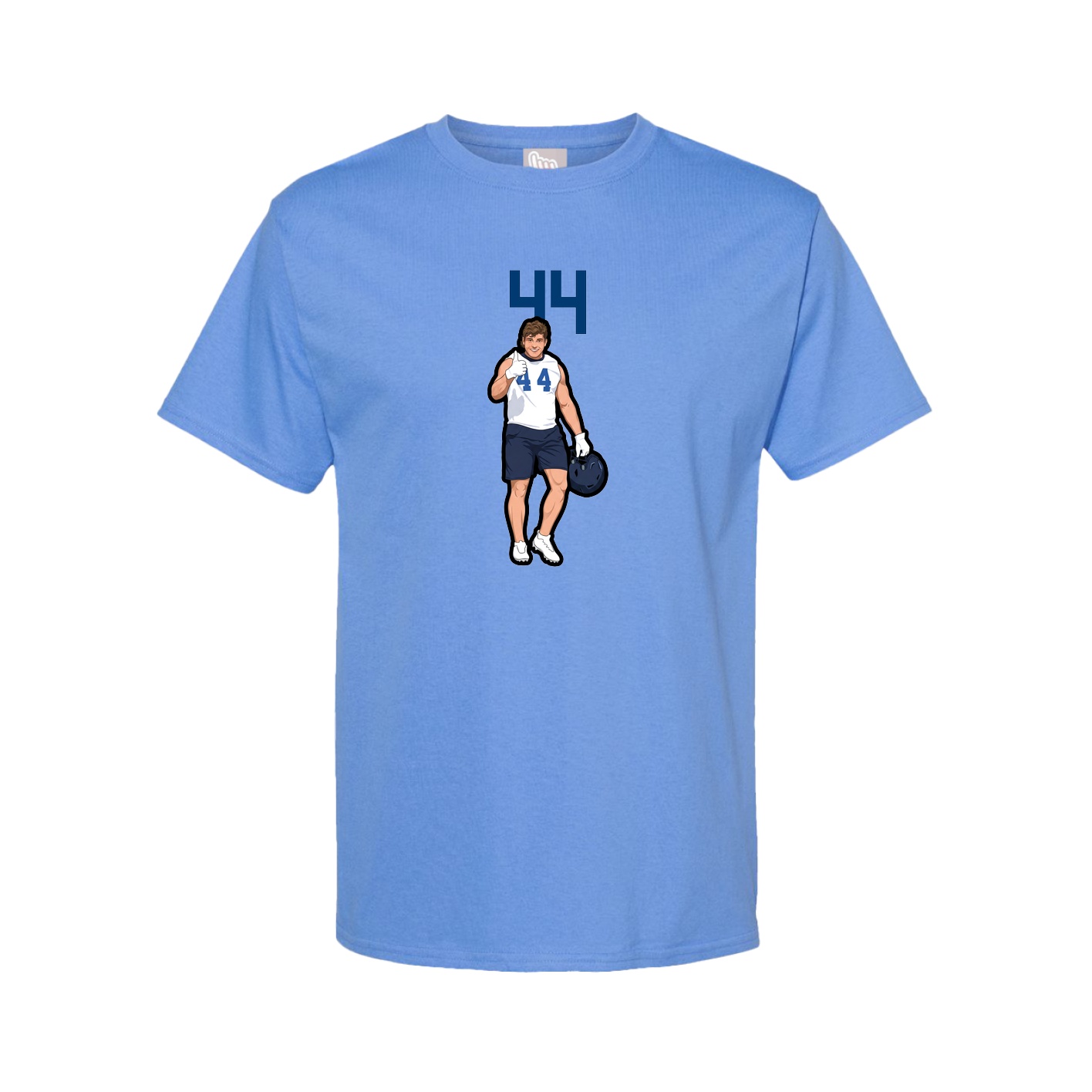 Tee — Number Top in Powder Blue