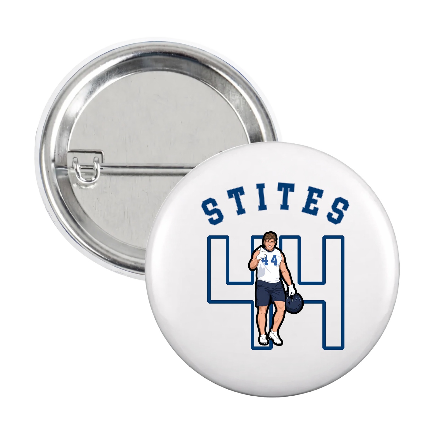 Game Day Button — Shirsey Arch in White