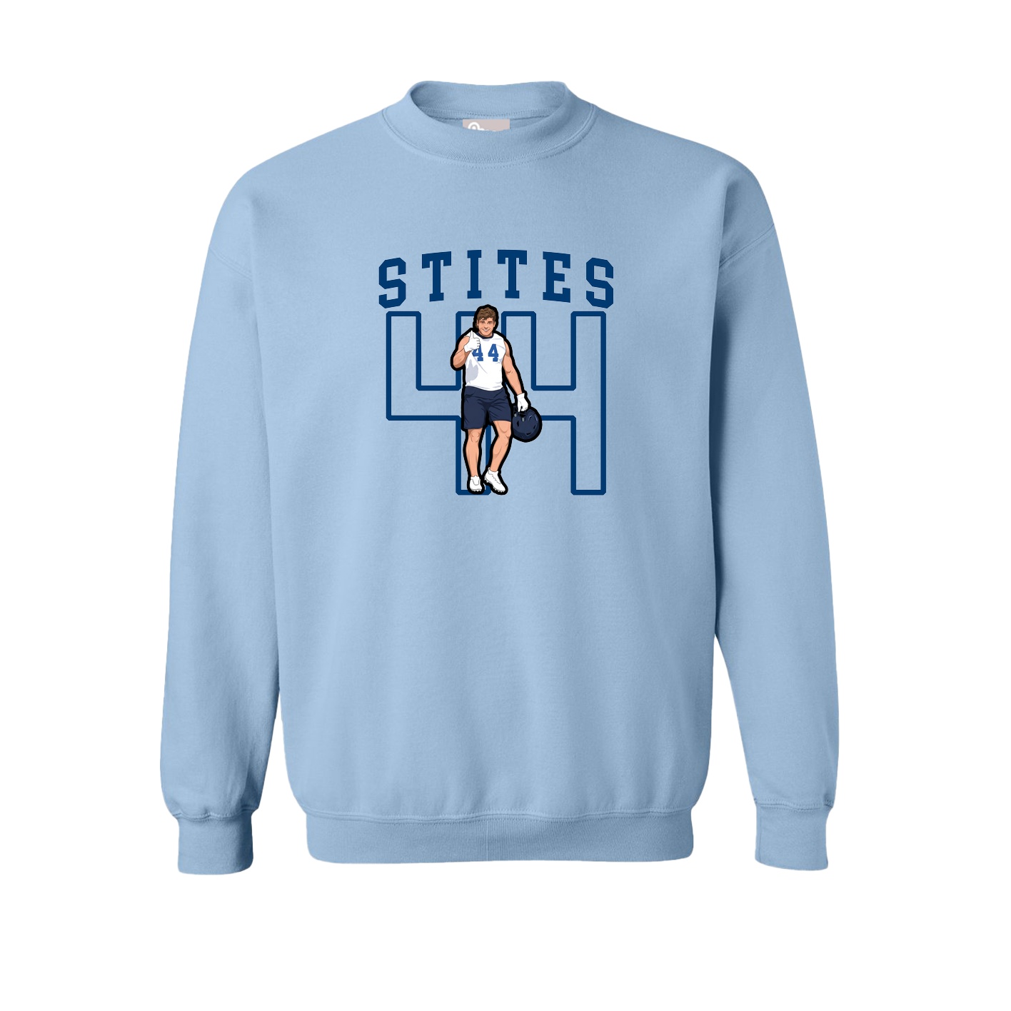Fleece Crew — Shirsey in Light Blue