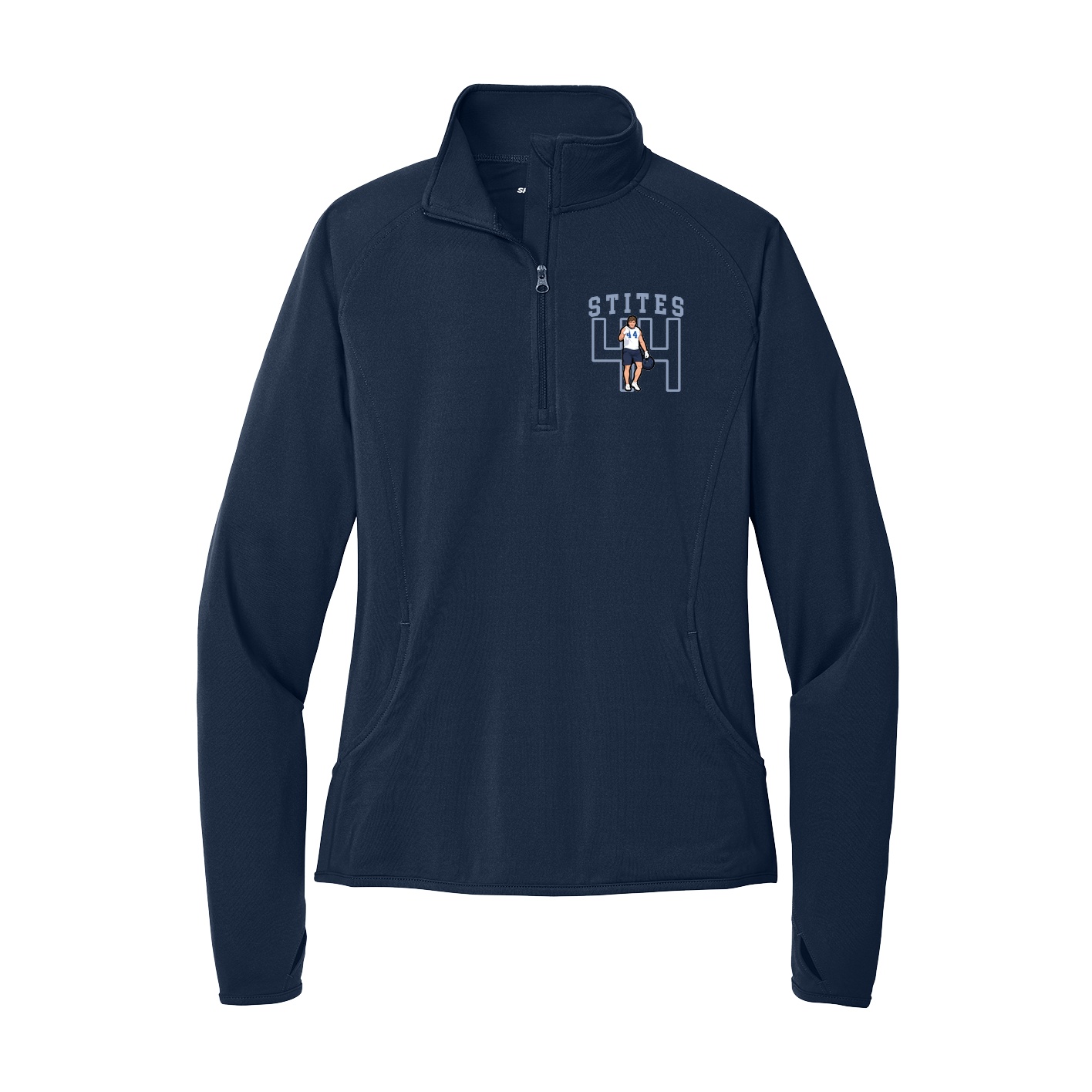 Women's Q-Zip Pullover — Shirsey in Navy