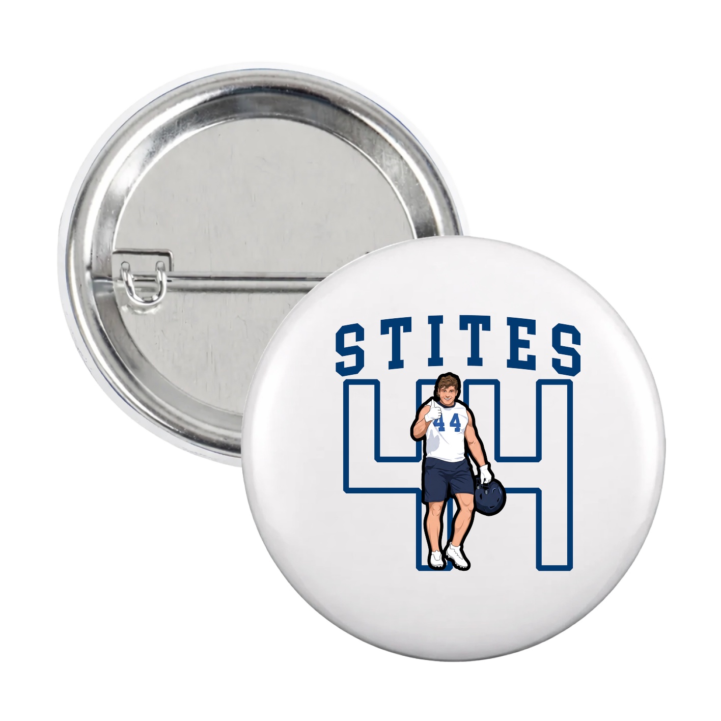 Game Day Button — Shirsey in White