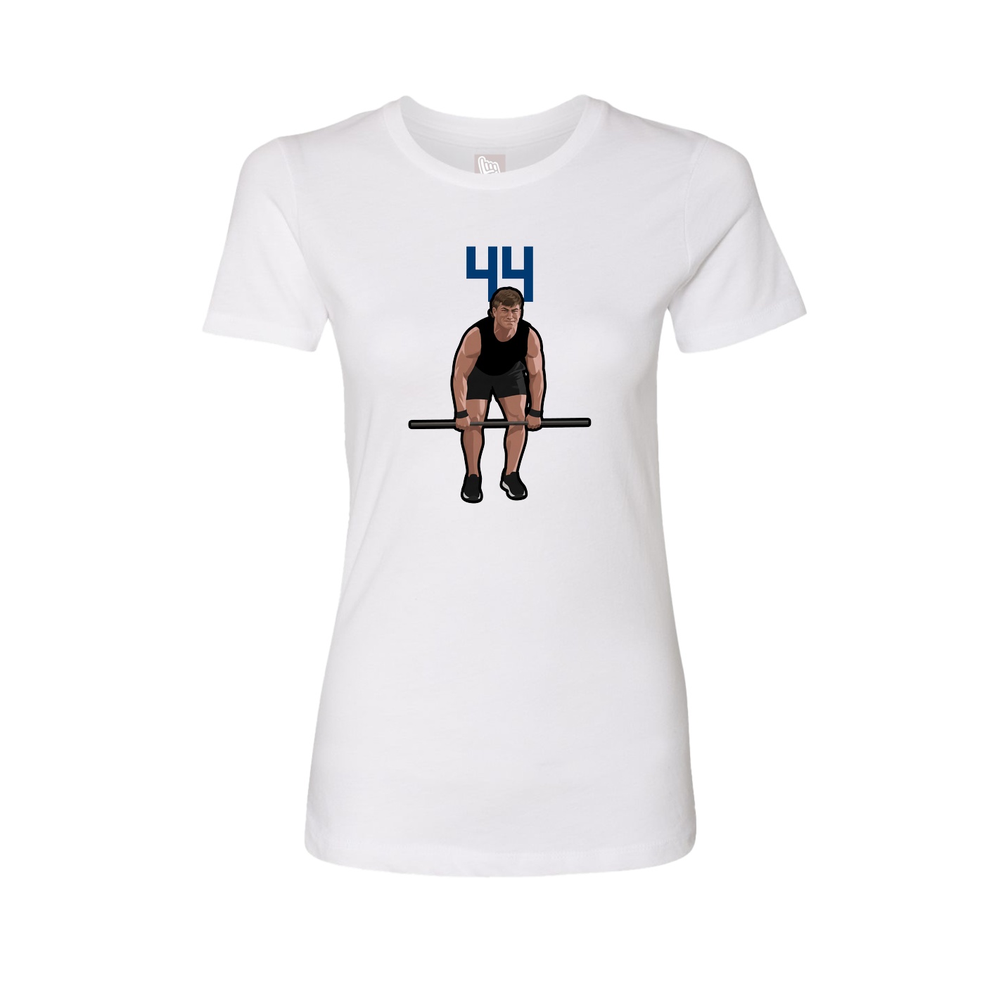 Womens Tee — Number Top in White
