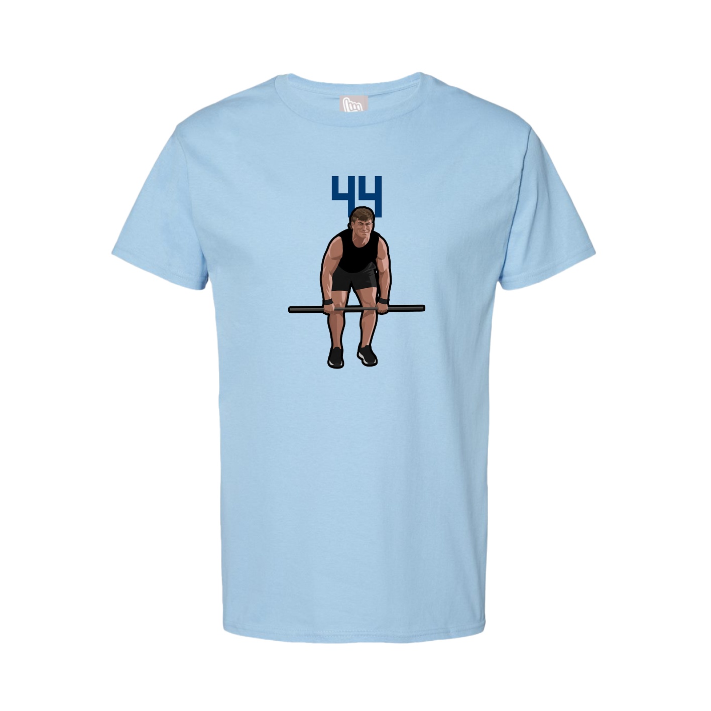 Youth Tee — Number Top in Light Blue