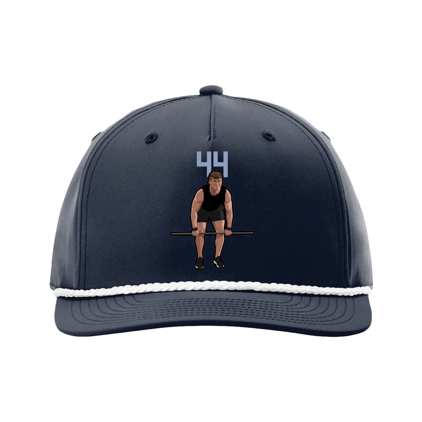 Five-Panel Classic Rope Cap — Number Top in Navy