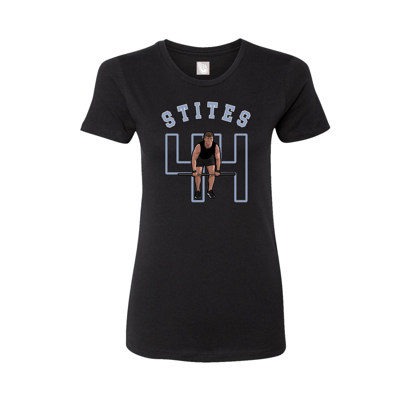 Fitted Women's Tee — Shirsey Arch in Black