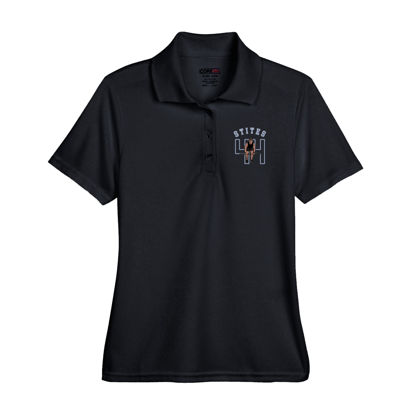 Performance Polo — Shirsey Arch in Black