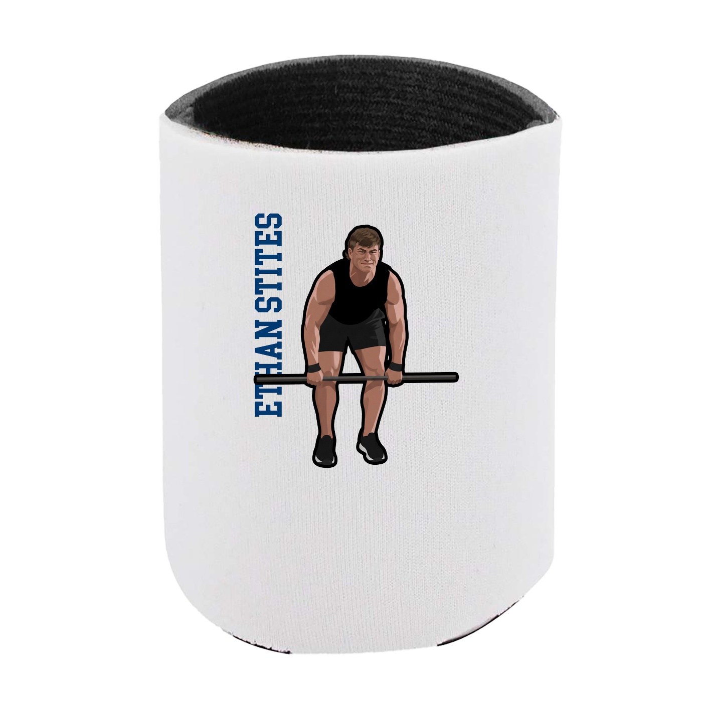 Can Holder — Name Vertical in White