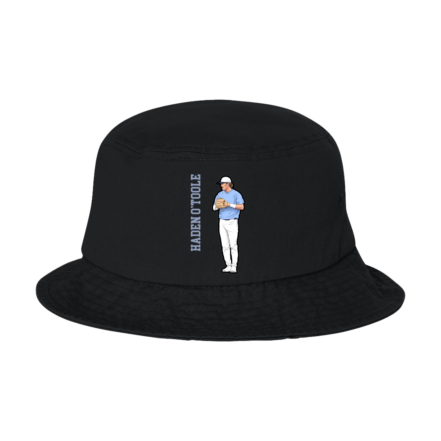Bucket Cap — Name Vertical in Black