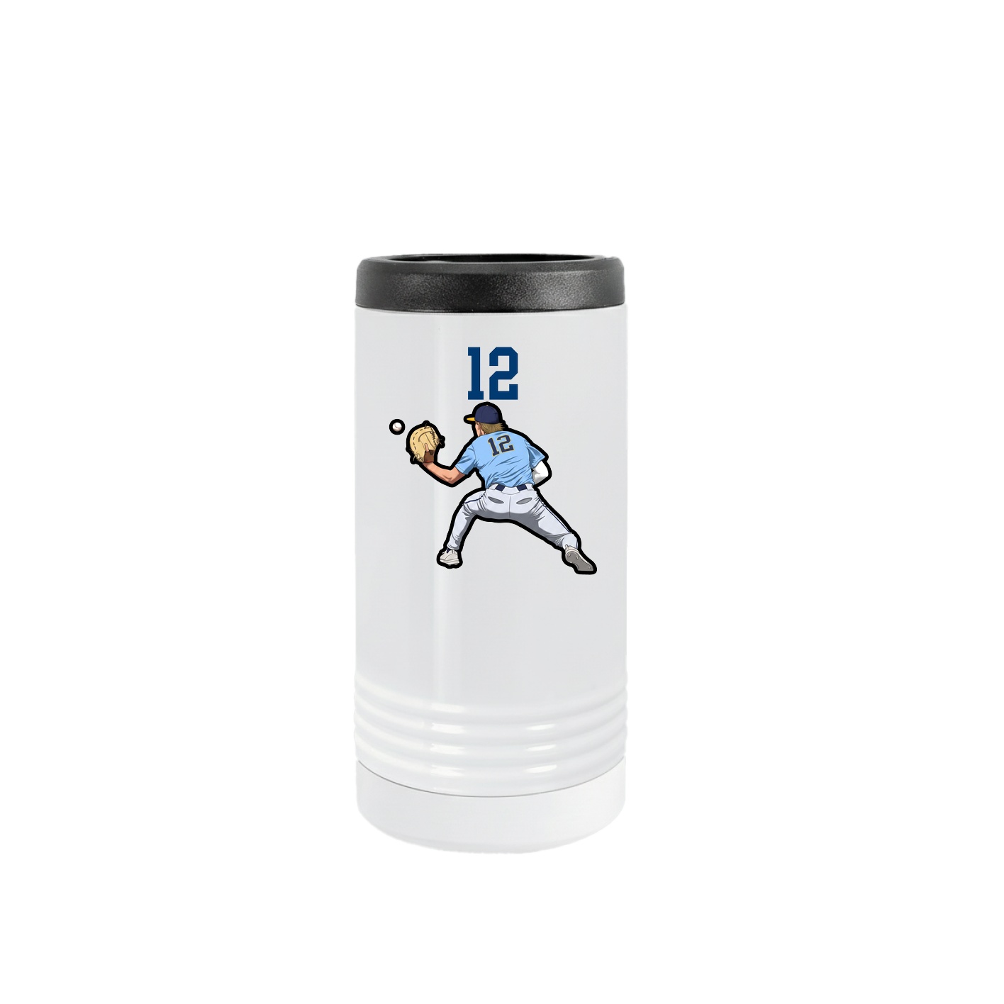 Slim Beverage Holder — Number Top in White