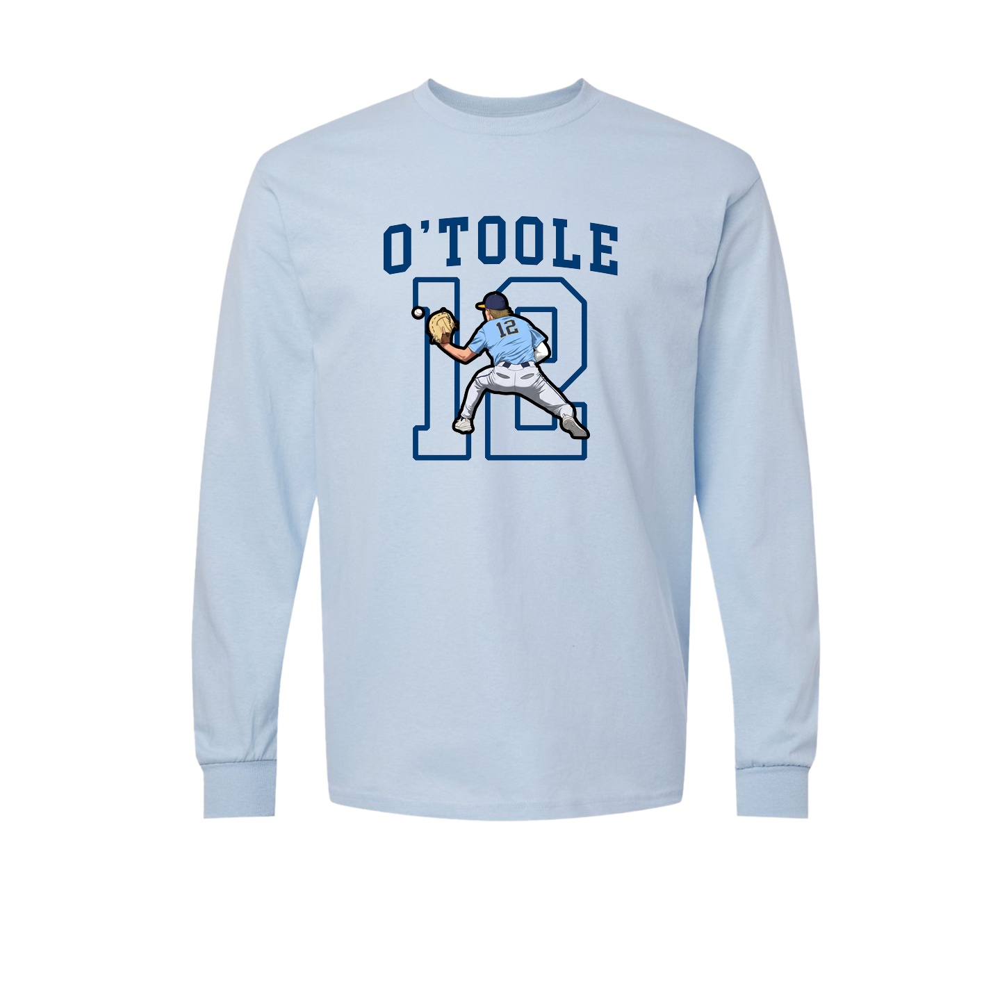 Long Sleeve Tee — Shirsey in Light Blue