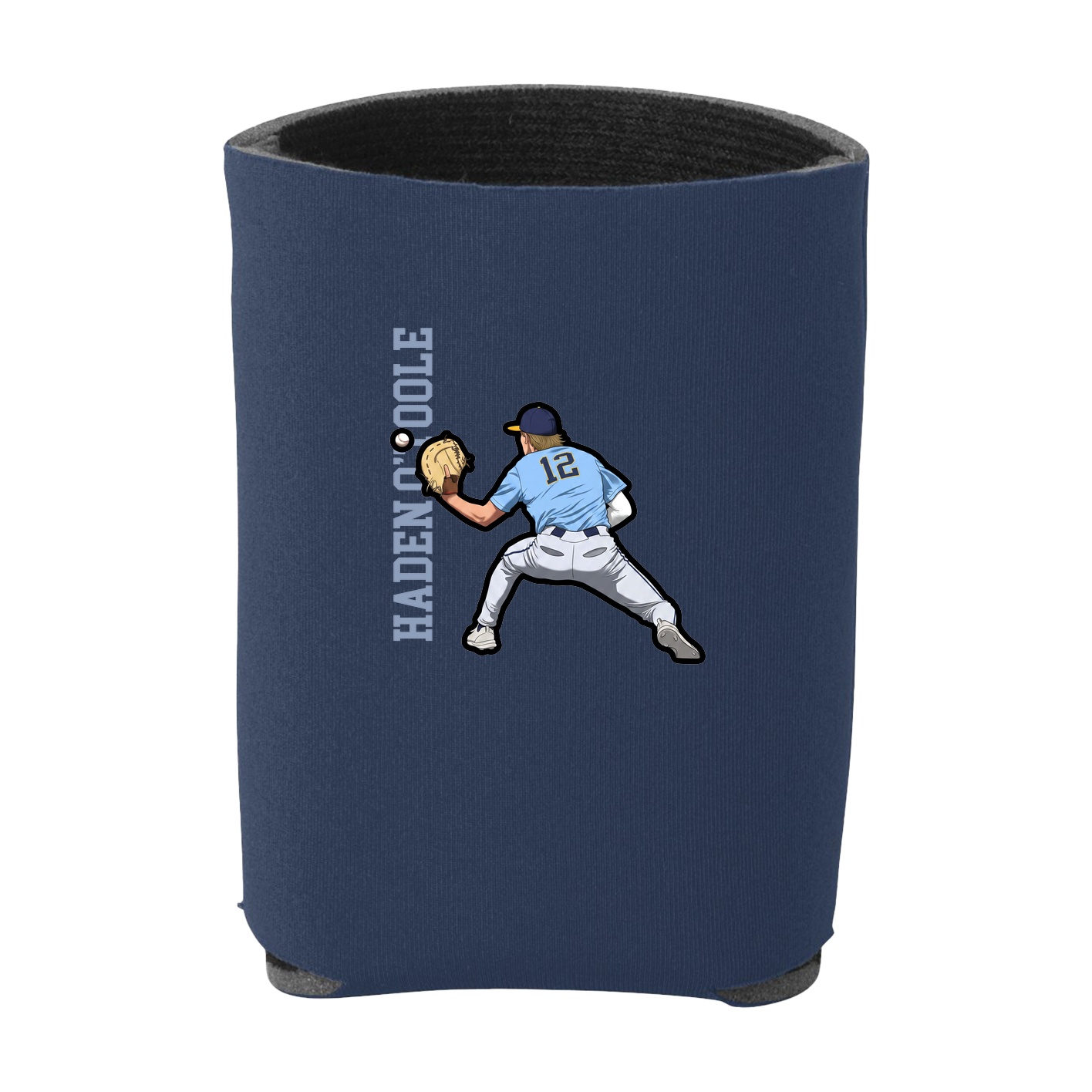 Can Holder — Name Vertical in Navy