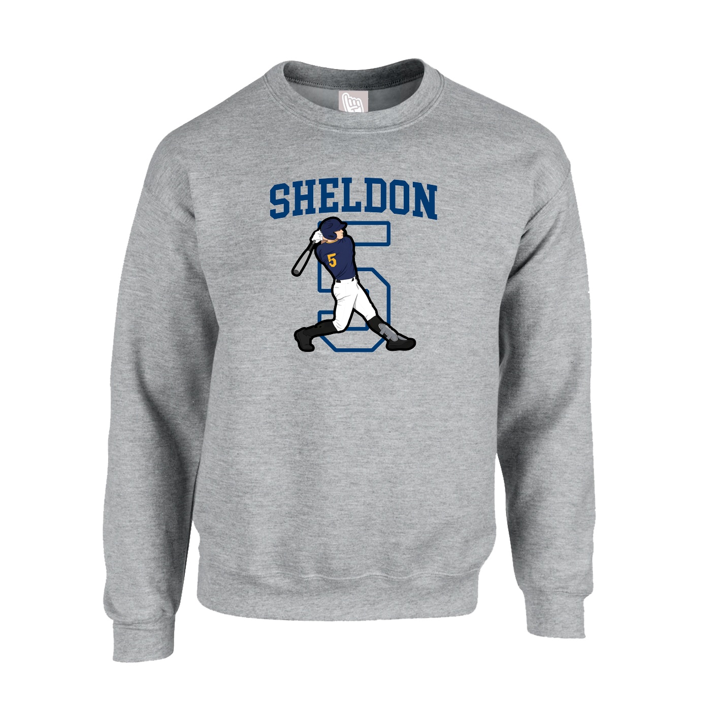 Fleece Crew — Shirsey in Grey