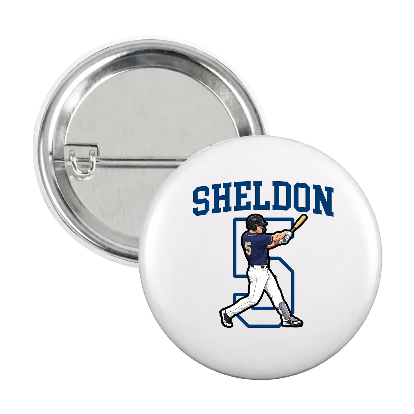 Game Day Button — Shirsey in White