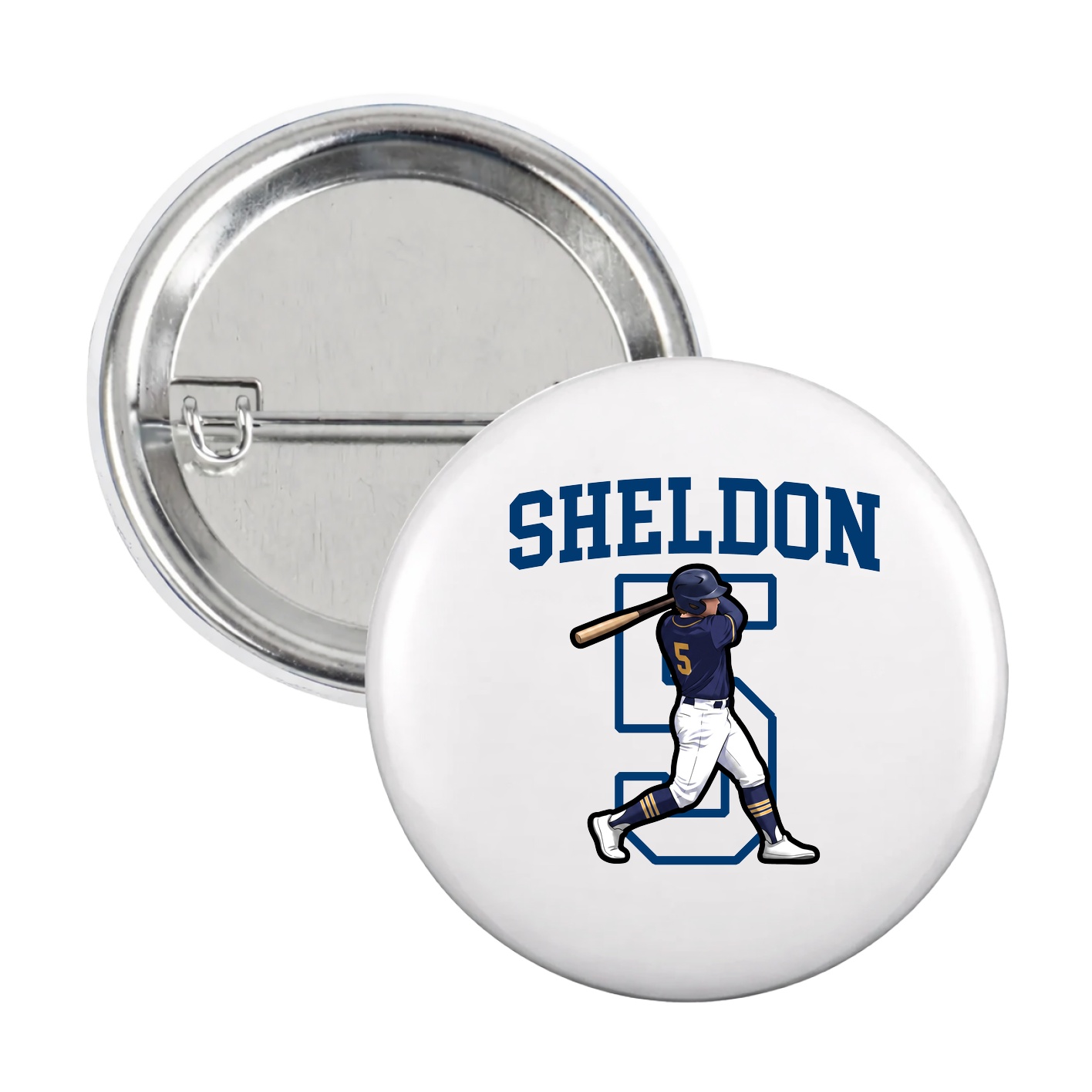 Game Day Button — Shirsey in White