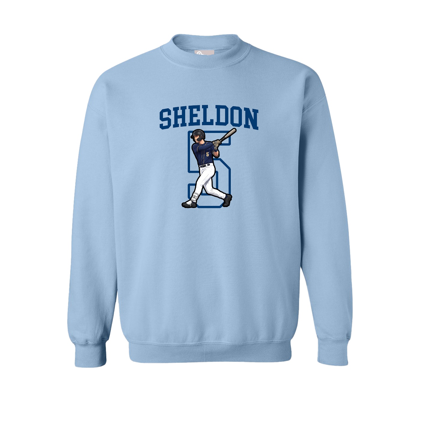 Fleece Crew — Shirsey in Light Blue