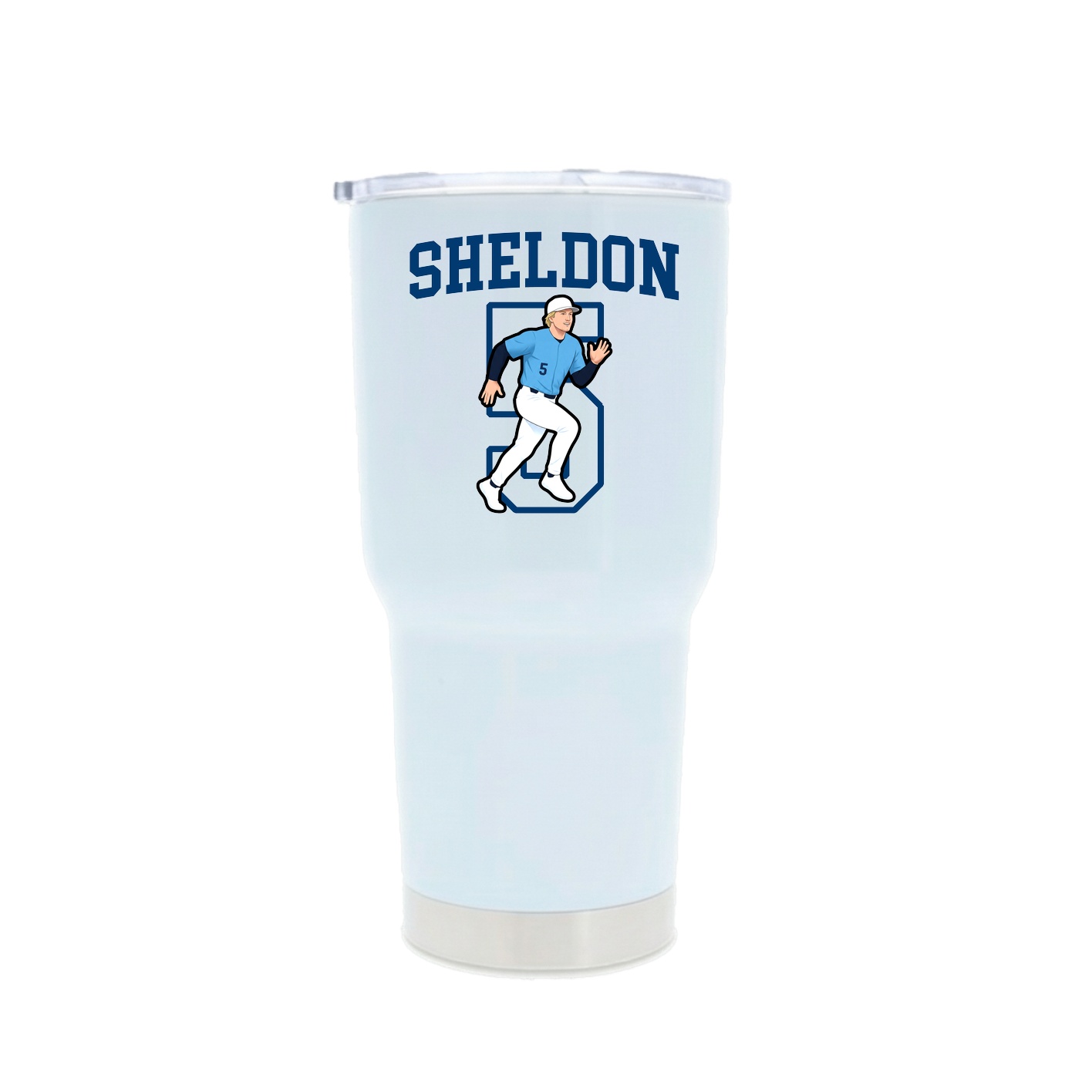 30oz Stainless Steel Tumbler — Shirsey in White