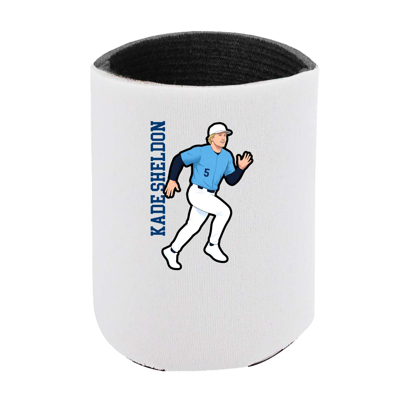 Can Holder — Name Vertical in White