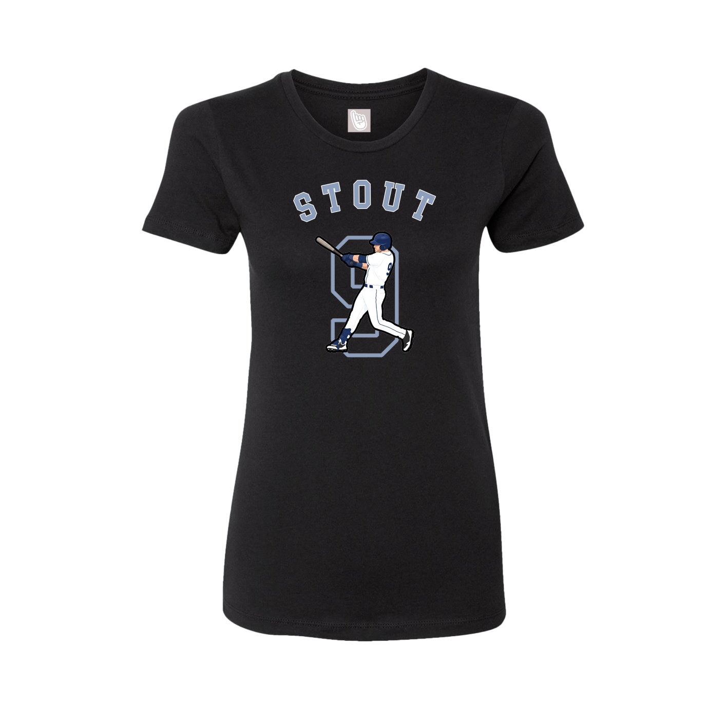 Fitted Women's Tee — Shirsey Arch in Black