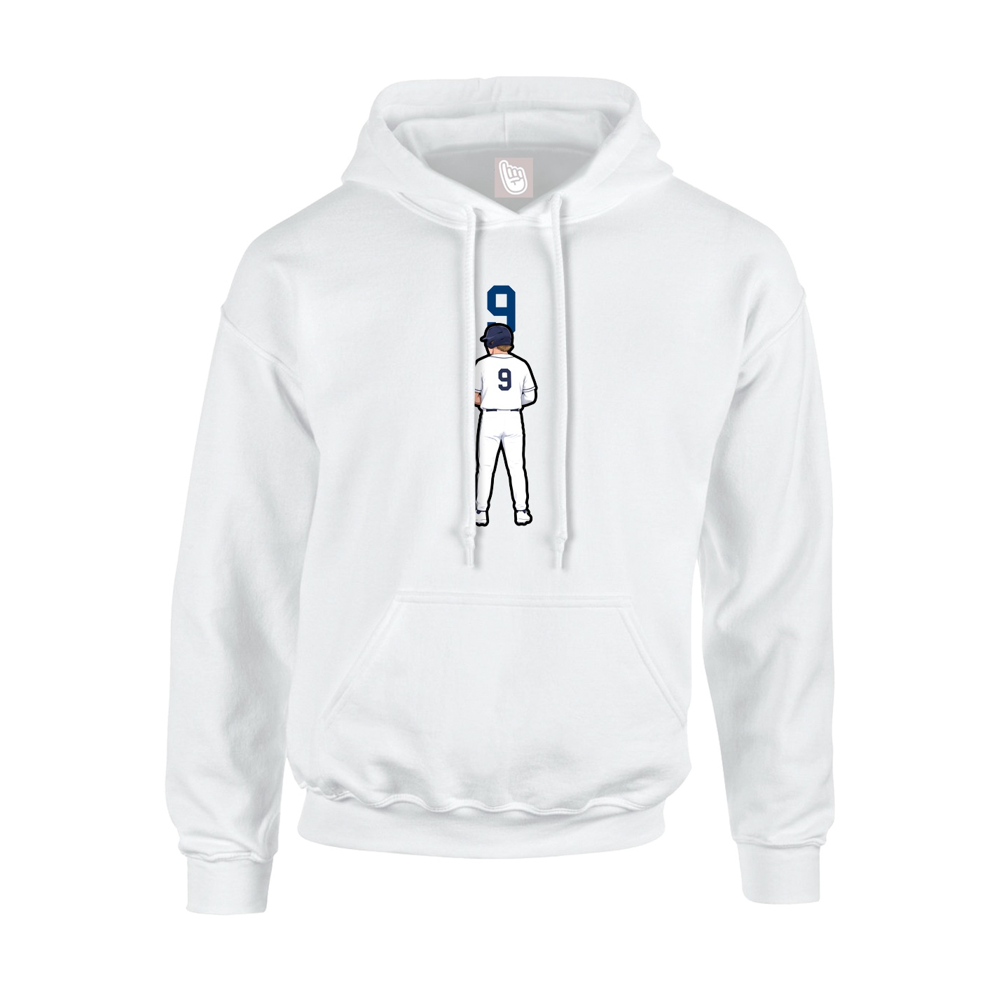 Hoodie — Number Top in White