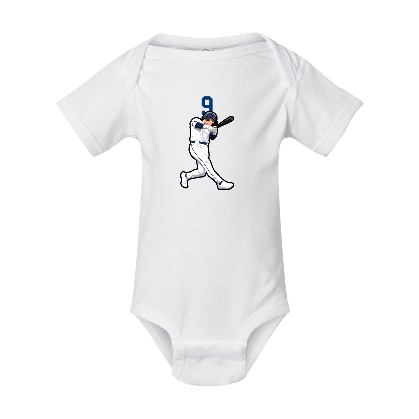 Baby Onesie — Number Top in White