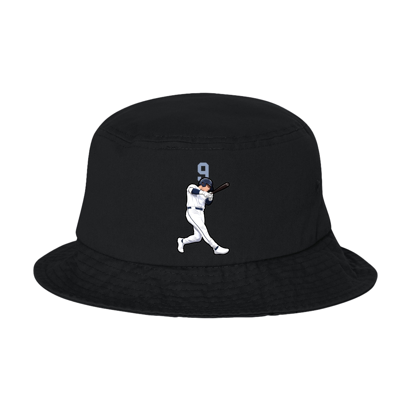 Bucket Cap — Number Top in Black