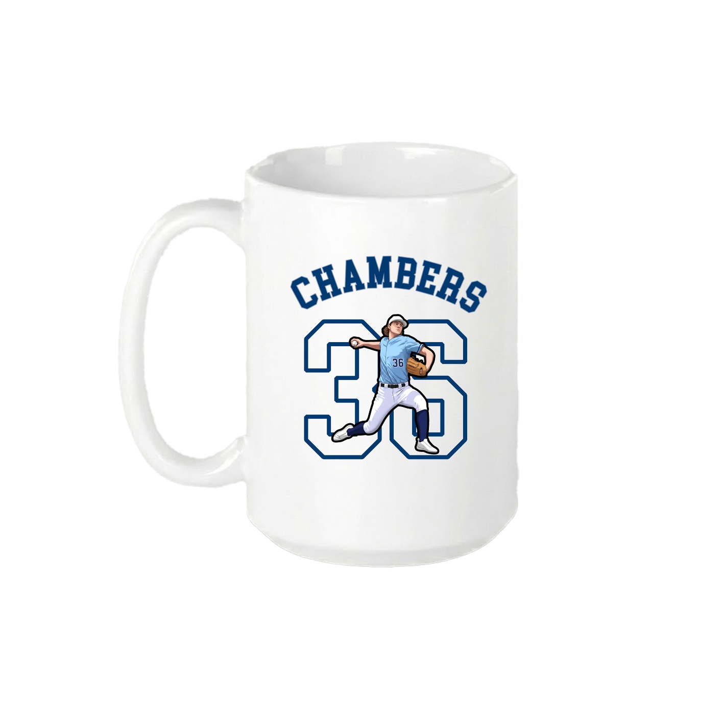 15oz Coffee Mug — Shirsey Arch in White
