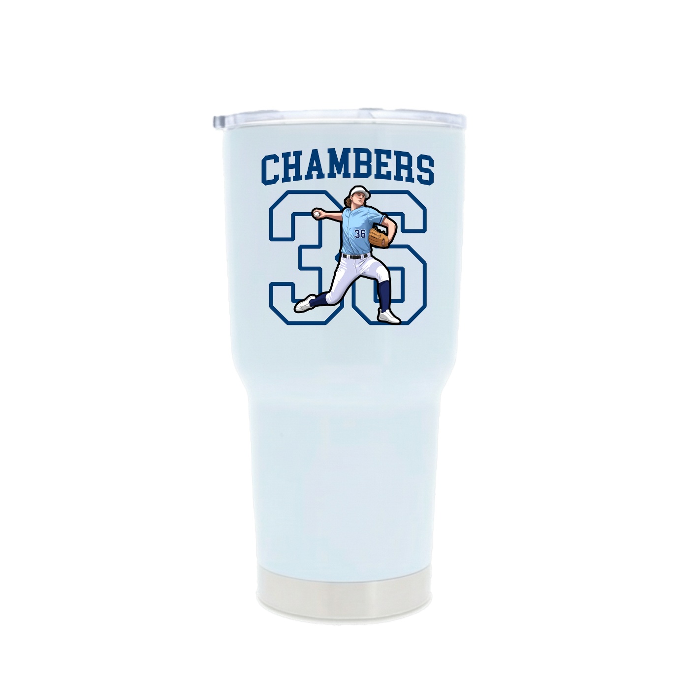 30oz Stainless Steel Tumbler — Shirsey in White