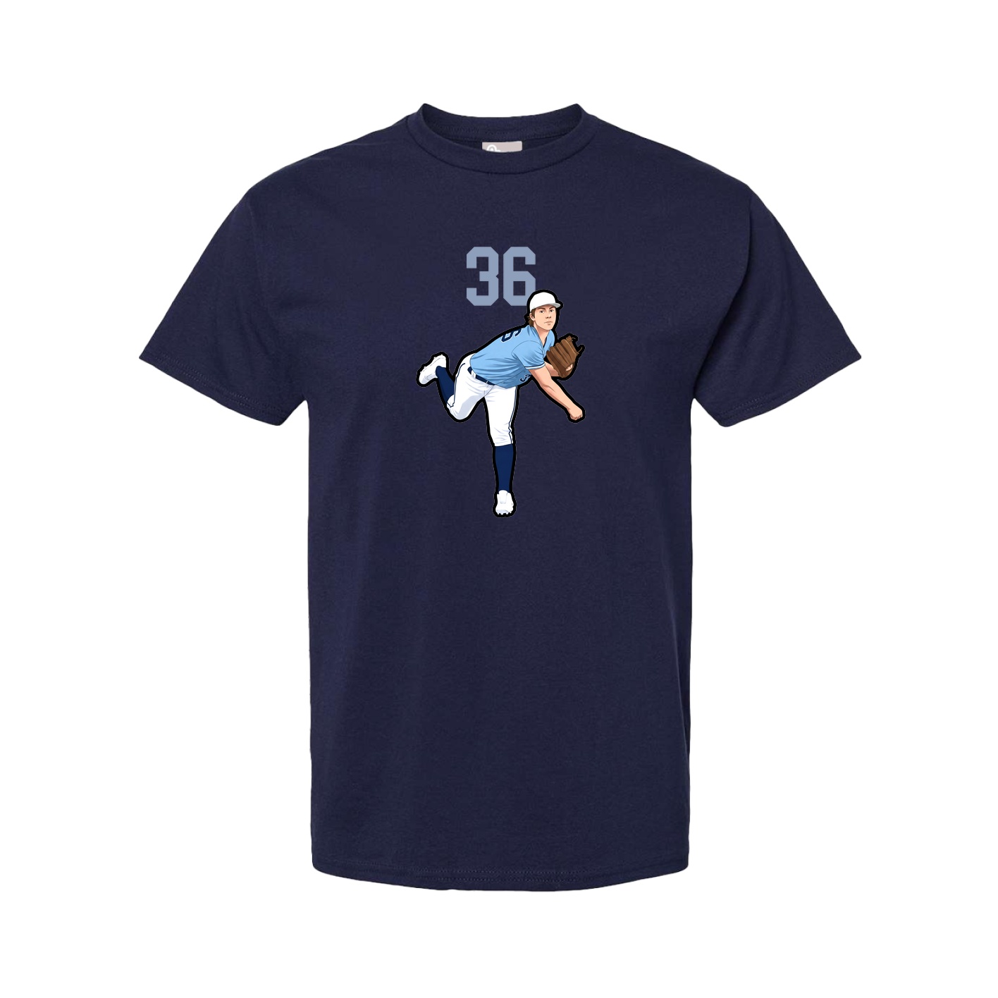 Youth Tee — Number Top in Navy