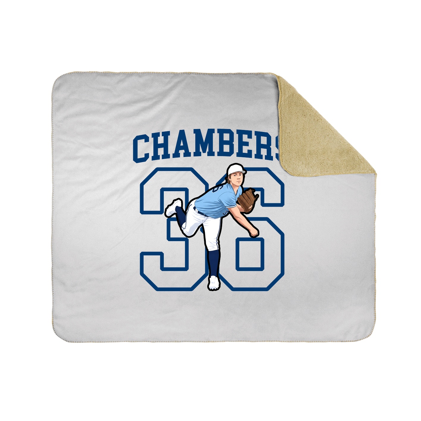 Throw Blanket — Shirsey in White