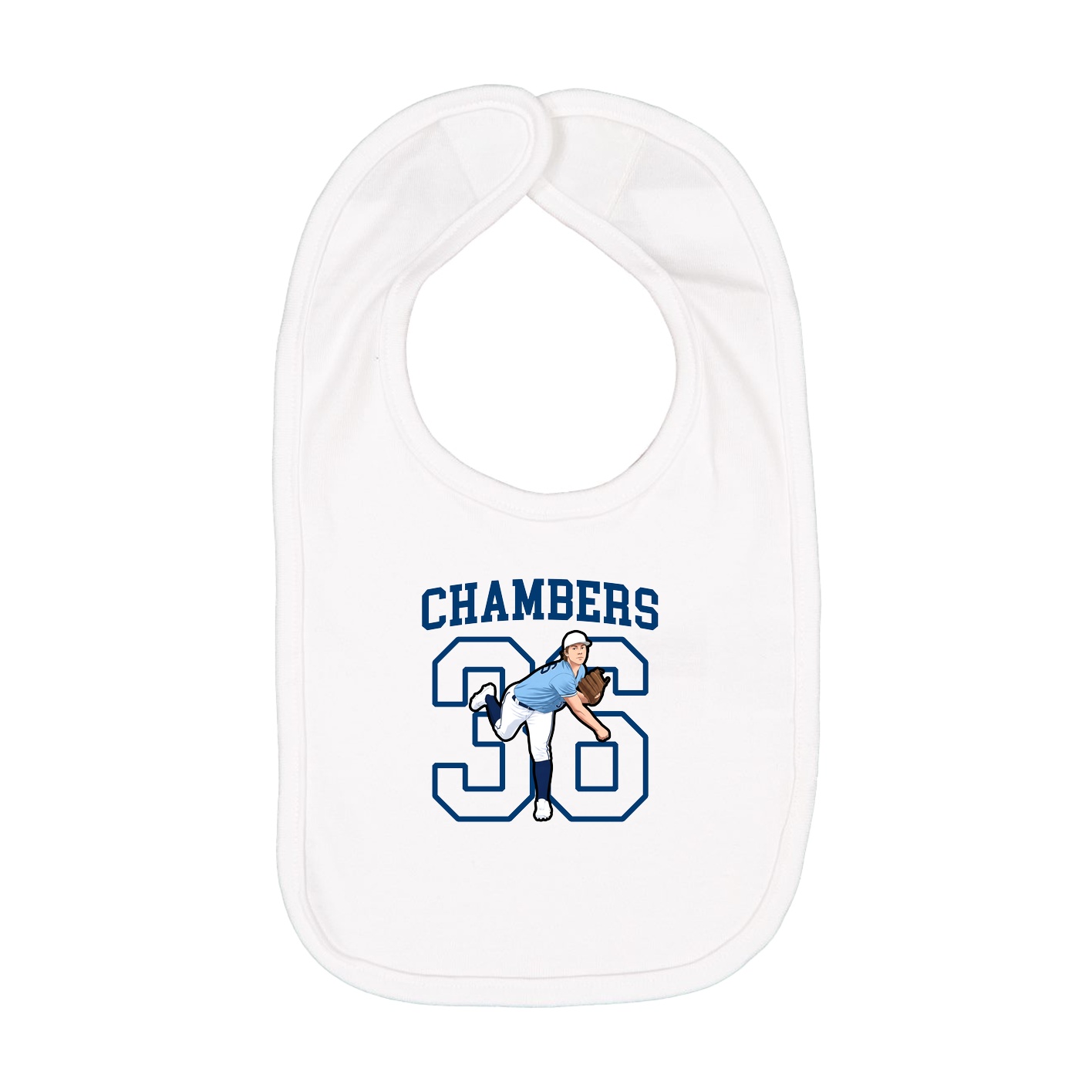 Infant Bib — Shirsey in White