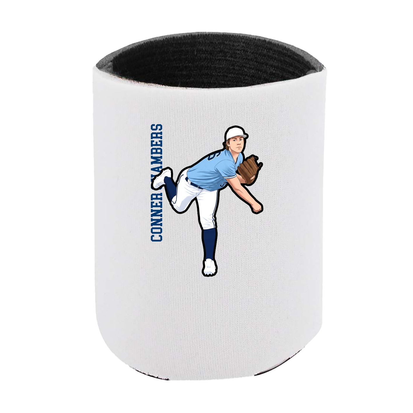 Can Holder — Name Vertical in White