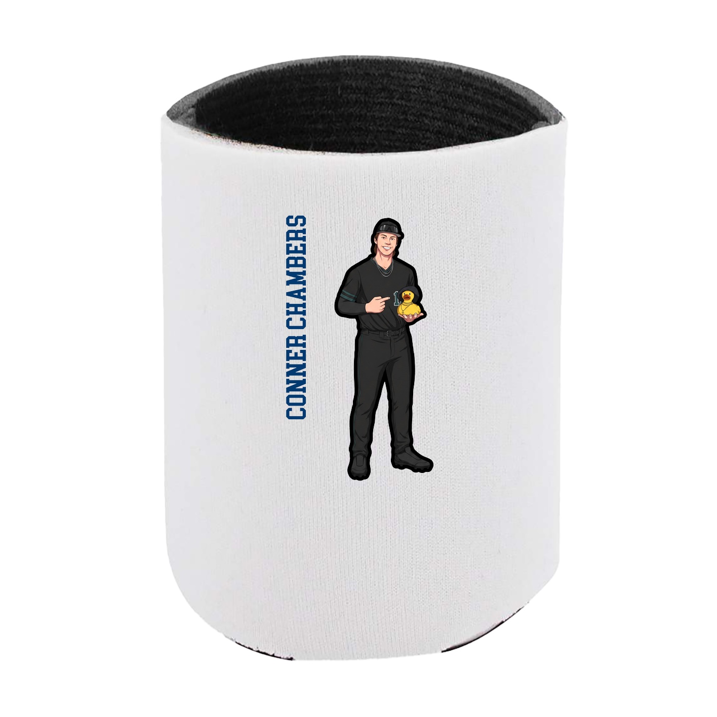 Can Holder — Name Vertical in White