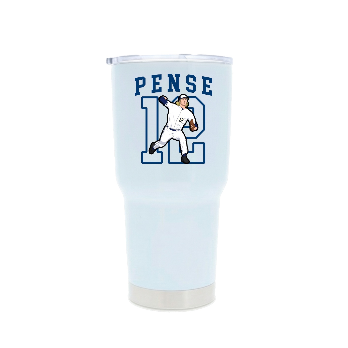 30oz Stainless Steel Tumbler — Shirsey in White