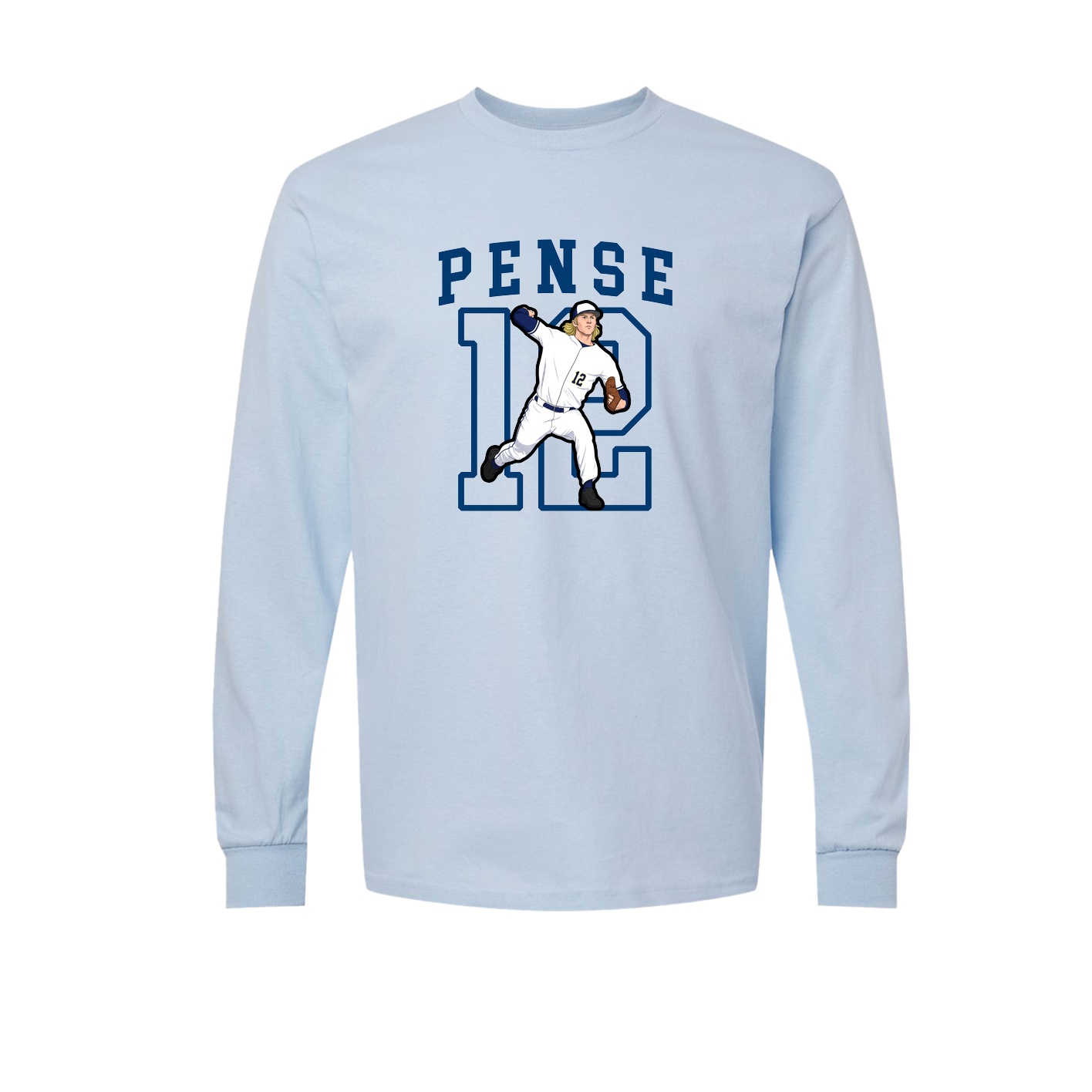 Long Sleeve Tee — Shirsey in Light Blue