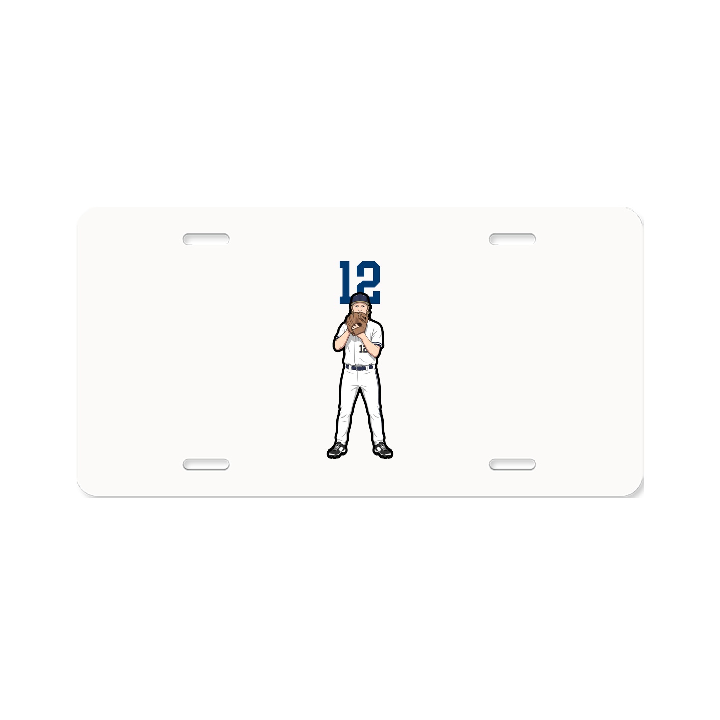 License Plate — Number Top in Classic