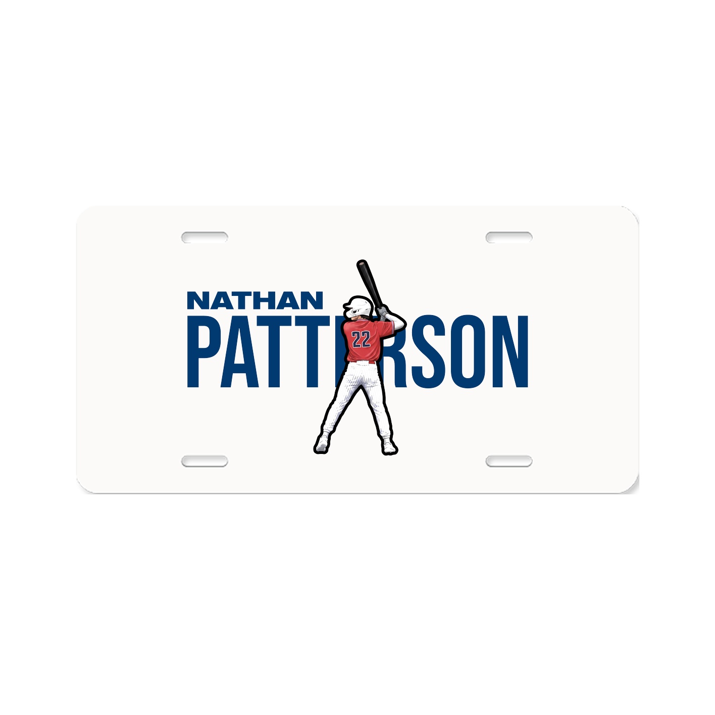 License Plate — Player Name in Classic
