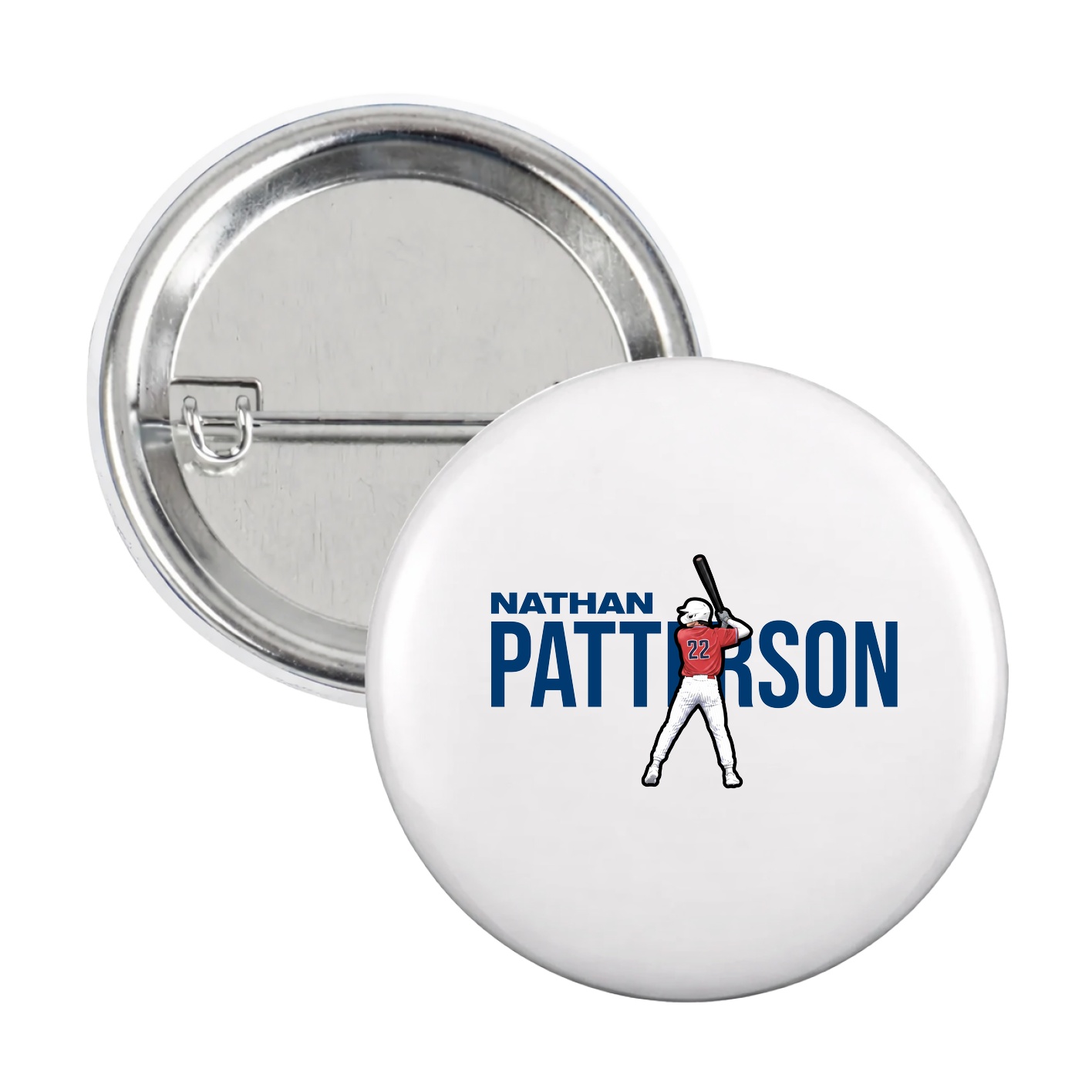Game Day Button — Player Name in White