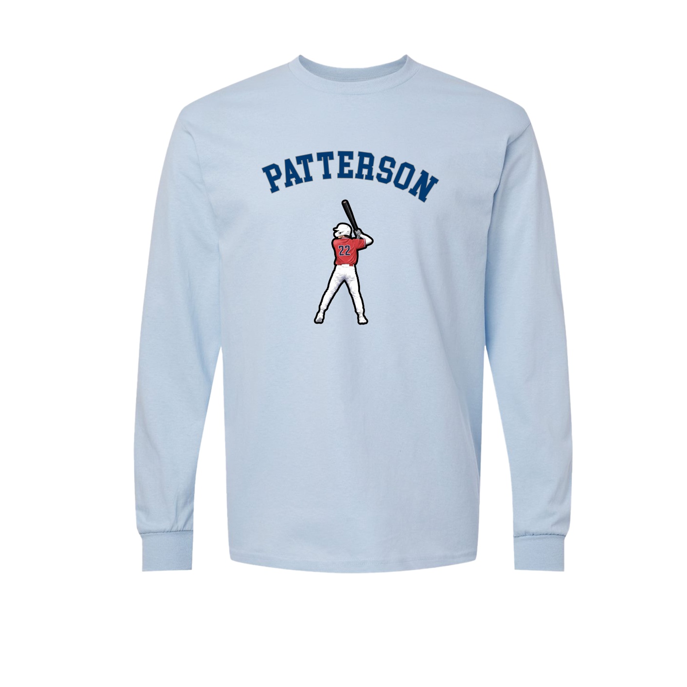 Long Sleeve Tee — Shirsey Arch in Light Blue