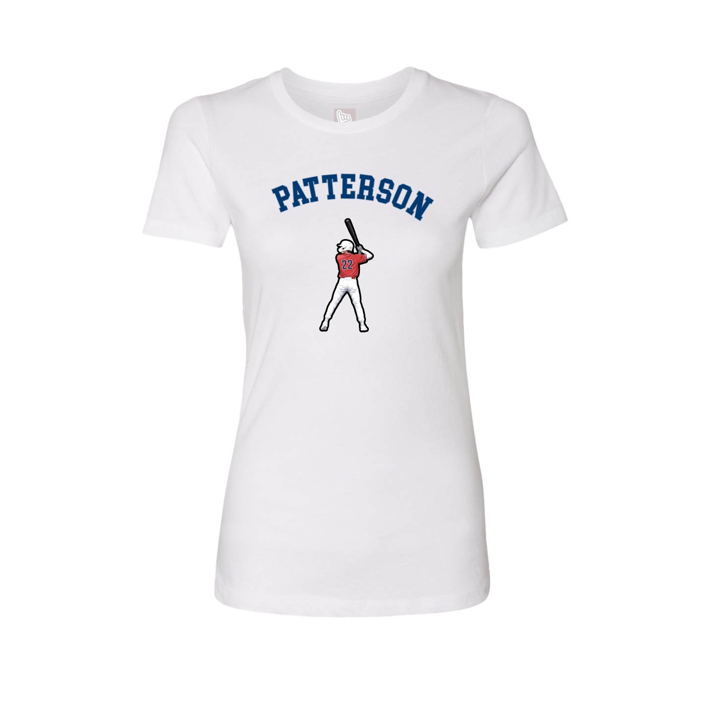 Fitted Women's Tee — Shirsey Arch in White